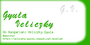 gyula veliczky business card